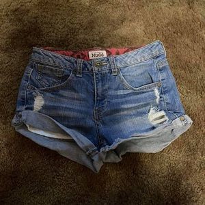 Denim shorts